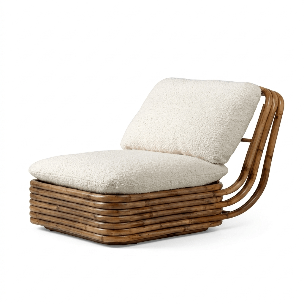bamboo accent chair - Zaya Contour Lounge Chair - Image 3
